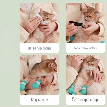 Protuskrizne navlake za mačje šape, papuče za kupanje mačaka, zaštita šapa, alat za kupanje mačaka