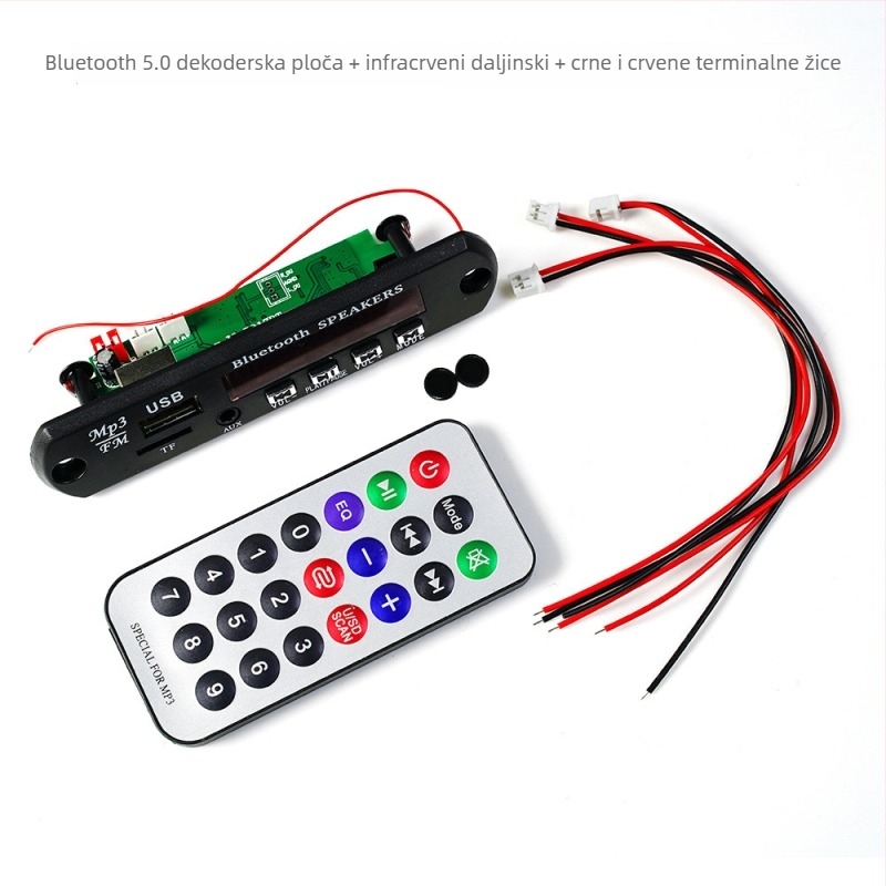 DIY radio audio set: pojačalo, Bluetooth zvučnik, FM spektar, vježba zavarivanja za obrazovanje