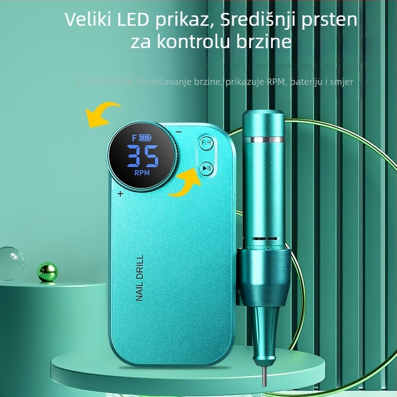 Duofu DF107 Prijenosni električni alat za poliranje noktiju i manikuru