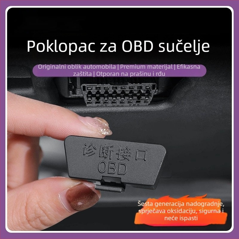 Silikonski zaštitni poklopac OBD sučelja za SU7/YU7, zaštita od prašine za automobilsku dijagnostičku utičnicu, unutarnji dodatak za središnju konzolu, montaža ljepilom, podrijetlo Guangzhou