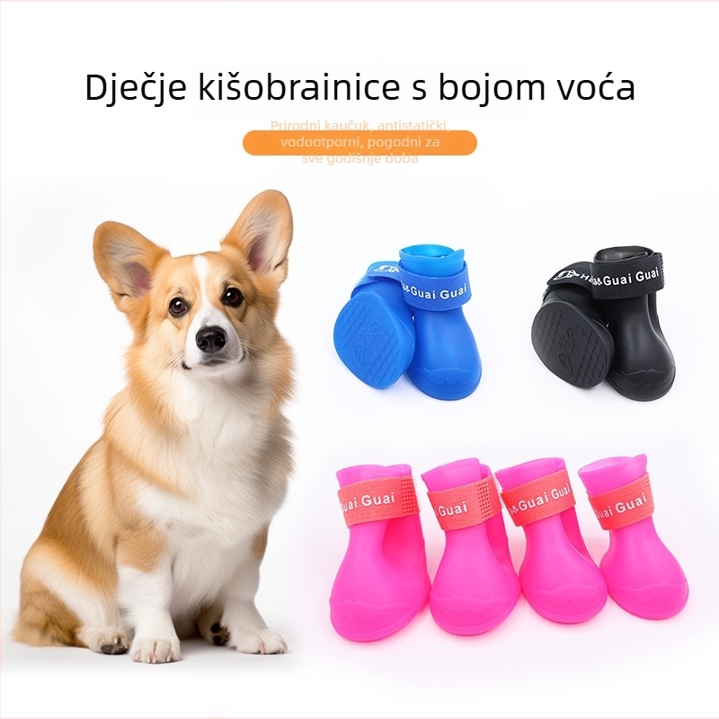 Cipele za pse - vodootporne gumene za šape, protuklizne, tople, izdržljive, casual stil
