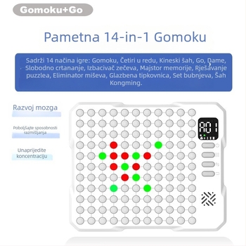 Elektronička Go ploča – interaktivna edukativna igra za dva igrača, plastično kućište, brend OTHES, potiče logičko razmišljanje