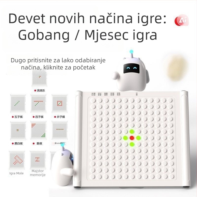 Elektronička Go ploča – interaktivna edukativna igra za dva igrača, plastično kućište, brend OTHES, potiče logičko razmišljanje