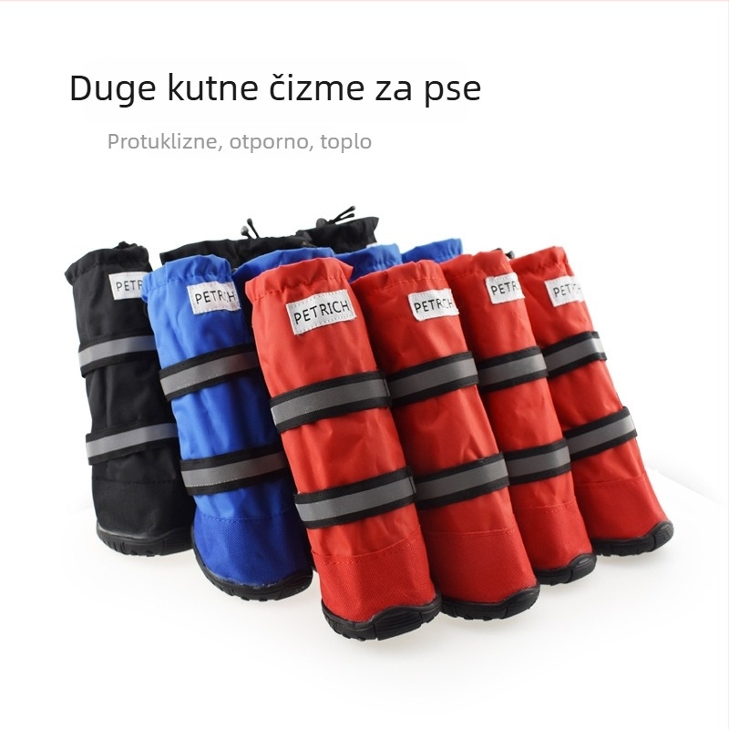 PETRICH psi čizme – materijal: tkanina od goveđeg tetiva, porijeklo Guangdong, vodootporne, protuklizne, tople zimi