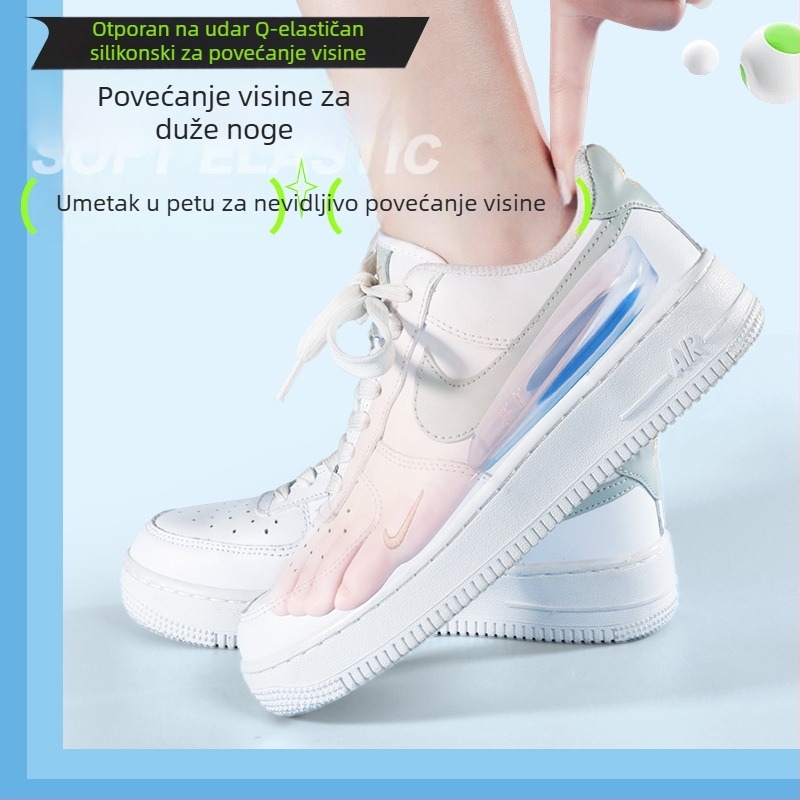 Silikonske uloške za petu protiv bolova u peti i tendonitis Ahilove tetive – poluotpad, podizanje visine, unisex, kompatibilne sa sportskom, kožnom i čizmom obućom