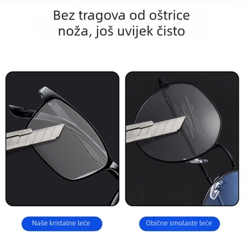 Kristalne naočale za čitanje, vintage stil, ultra lagane, anti-fatigue, TR90 okvir, visokokvalitetne