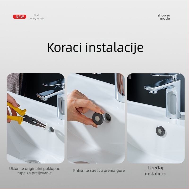 Dekorativni poklop za preljev sudopera, od nehrđajućeg čelika, ugrađeni, stil laganog luksuza, elektroplating završna obrada, brenda Chaochen kitchen and bathroom
