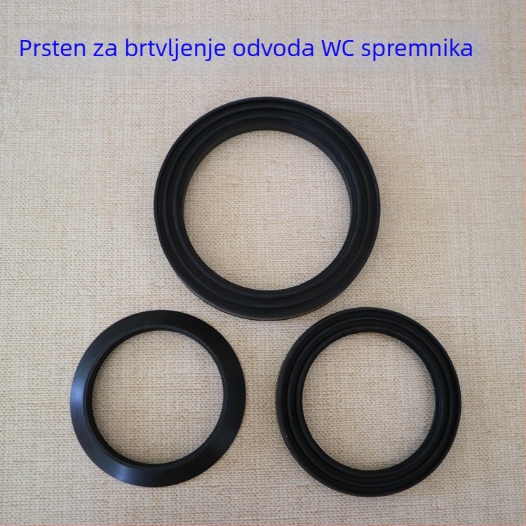 Gumeni brtvni prsten WC-u, ventil za zaustavljanje vode/odvod, brtvni element spremnika, moderan stil