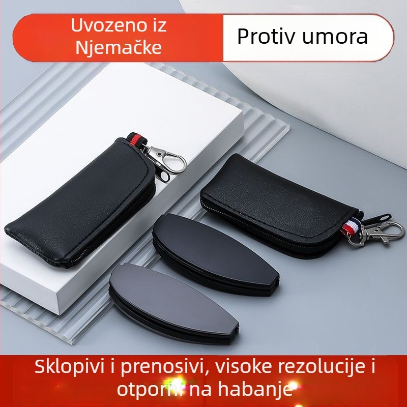 Naočale za čitanje - sklopive, kompaktne, leće od smole, ovalni okvir, puni okvir, metal/TR90 okvir, model 6028, za odrasle