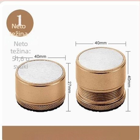 Podesive noge stola, aluminijska legura, podmetač za povećanje visine noge, Olaifu, elektroplatiranje, za ormar za cipele, moderni minimalistički stil