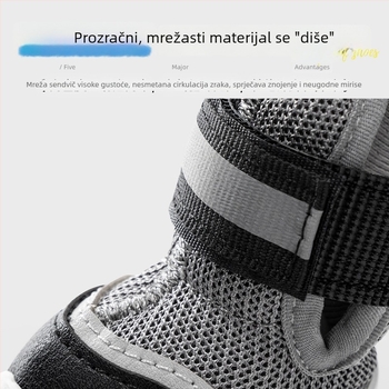 Wakytu cipele za pse s mekanom potplatom, prozračnom mrežom, protuklizne, za male pse zimi