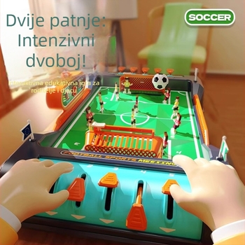 Stolni nogomet za dva – edukativna interaktivna igra za razvoj koordinacije ruke i oka te roditeljsko-dječja interakcija, plastika
