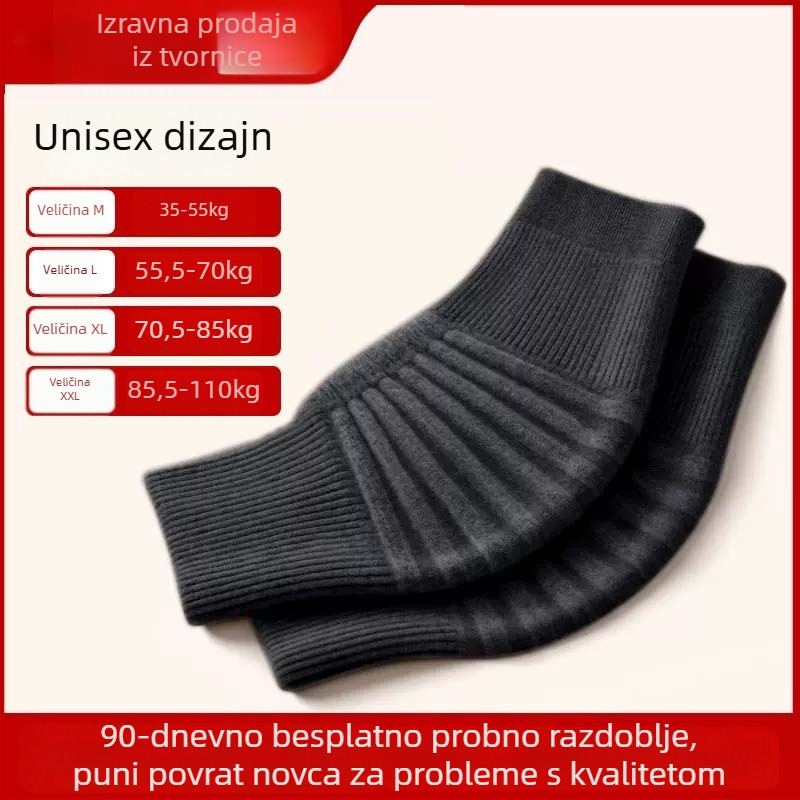 Grijana zaštita koljena za toplinu i podršku zglobovima, protuklizni štitnik za odrasle i starije osobe, za jesen i zimu.