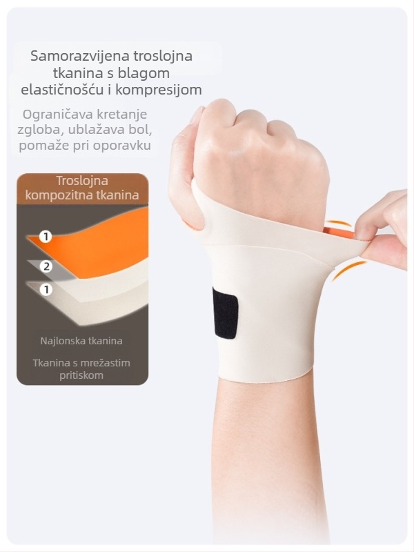 Podrška za zglob s tetivom (ínna ovojnica) za ublažavanje ozljede, zaštitna narukvica za badminton, odrasli