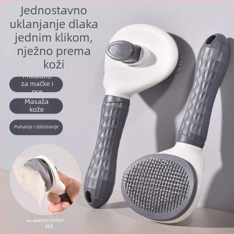 Četka za uklanjanje dlaka mačaka i psa, igličasti češalj, ABS materijal