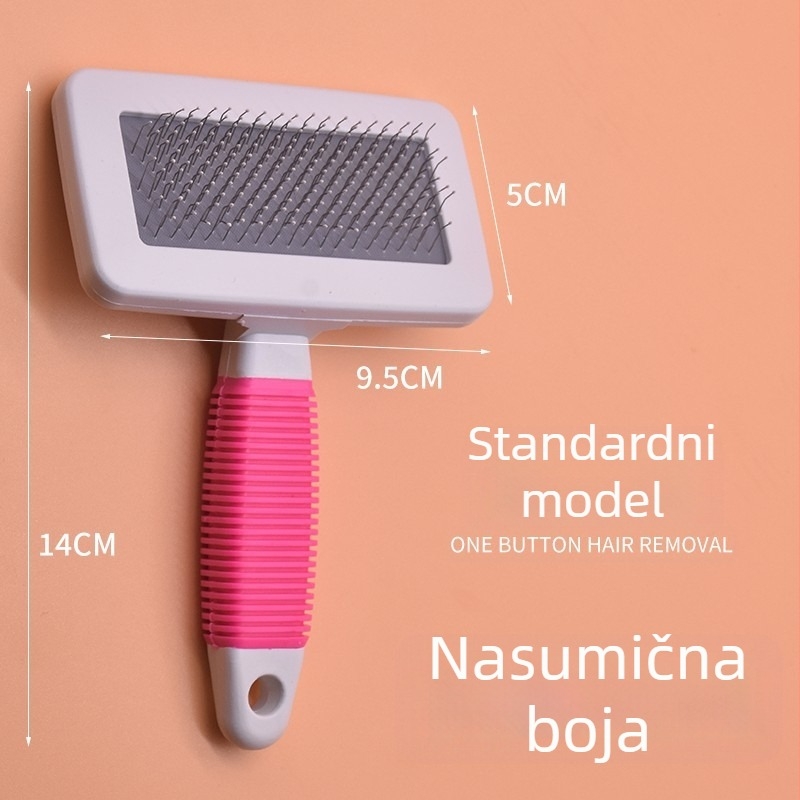 Četka za uklanjanje dlaka mačaka i psa, igličasti češalj, ABS materijal