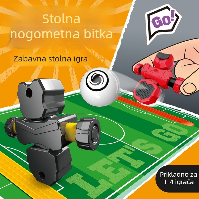 Plastična stolna nogometna igra za razvoj koordinacije ruka-oko, reakcije i ravnoteže – roditelj-dijete interaktivna igra (uzrast 7–14)
