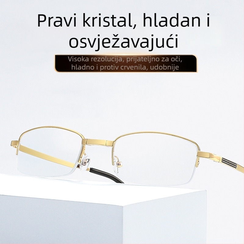 Sklopive prijenosne naočale za čitanje visoke definicije, model 62805, za starije osobe.