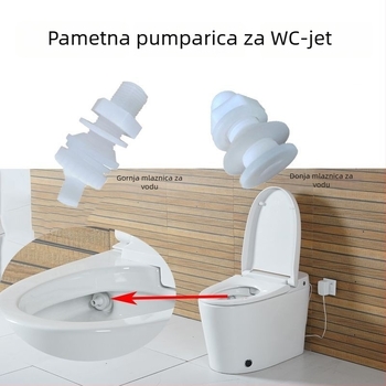 Pulsirajući tuš za WC s prstenom četke — univerzalna mlaznica za ispiranje (Materijal: Drugo; Stil: Srednji; Način obrade: Drugo)