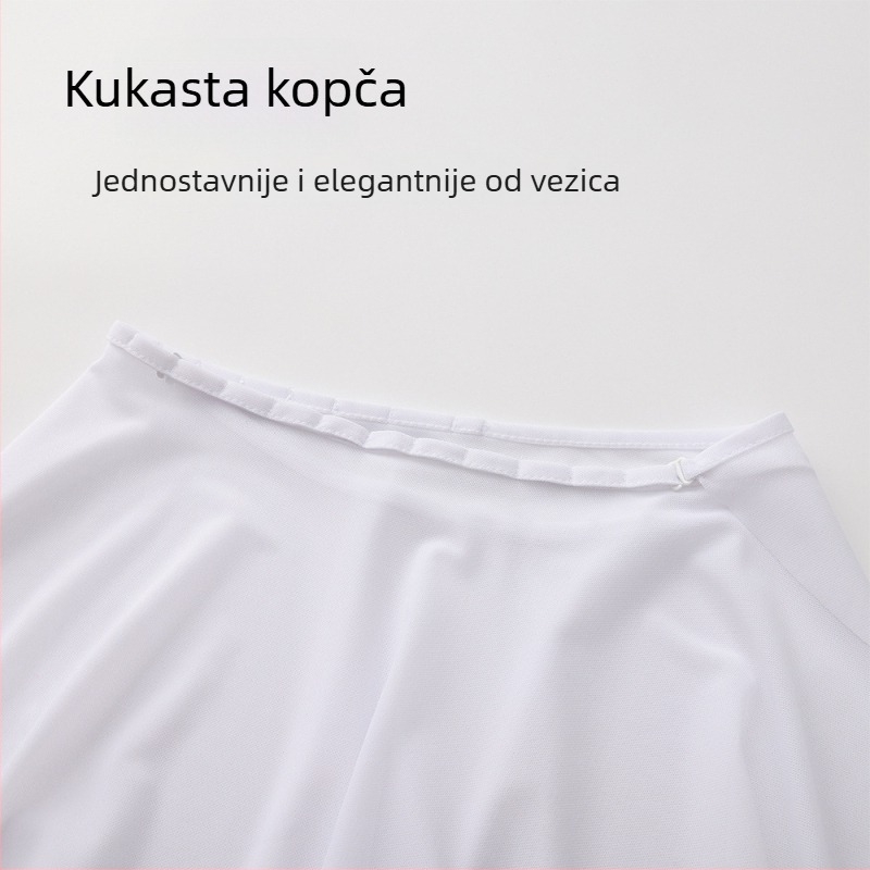 Elastična ženska plesna suknja za odrasle: Lycra tkanina, Nylon 90%, pogodna za ples trbuha, balet, latino i narodne plesove