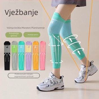 Ženske profesionalne kompresijske čarape za koljeno za vanjski fitness i trčanje, uz amortizaciju udarca i otporne mišićne kompresije za oblikovanje nogu (Model: Compression Knee Support H; Marka: Yilang Knitwear; Starosna dob: Odrasli; Sezona: Jesen 2025)