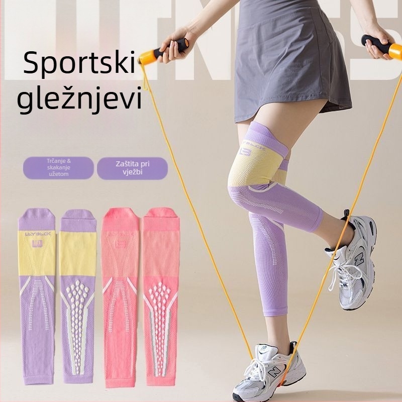 Ženske profesionalne kompresijske čarape za koljeno za vanjski fitness i trčanje, uz amortizaciju udarca i otporne mišićne kompresije za oblikovanje nogu (Model: Compression Knee Support H; Marka: Yilang Knitwear; Starosna dob: Odrasli; Sezona: Jesen 2025)