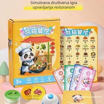 Panda kineska blagovaonica – dječja društvena igra, simulacija upravljanja, matematičko razmišljanje, trening pažnje; Materijal: Drugo; Marke: Novi proizvodi; 3C kategorija: Igračke za dob 14 i više; Pogodna dob: 0-3 godine; Klasifikacija: Go