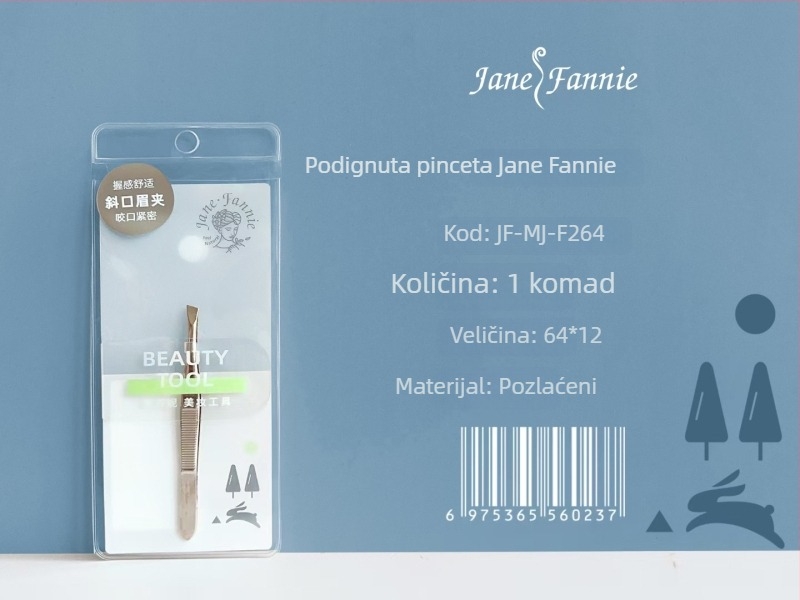 JANPHANIE Klipsa za obrve i pinceta, nehrđajući čelik, oblikovanje obrva