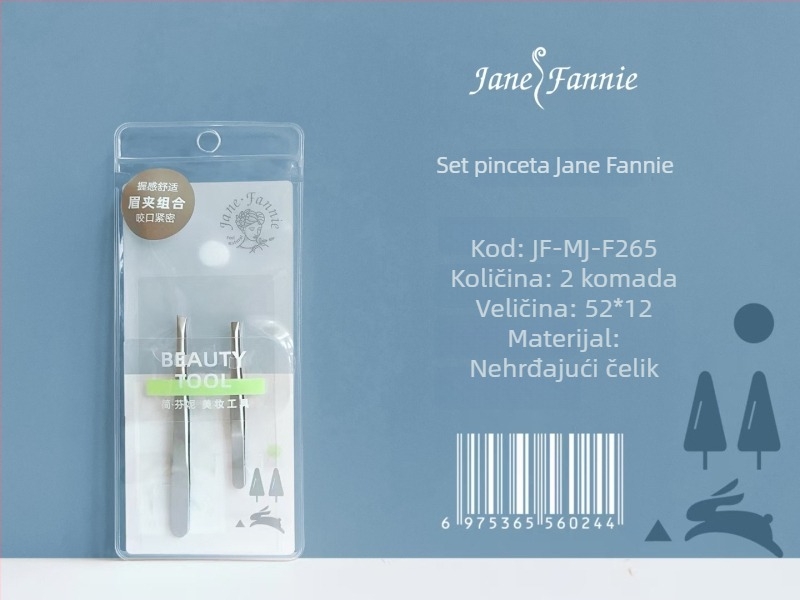 JANPHANIE Klipsa za obrve i pinceta, nehrđajući čelik, oblikovanje obrva
