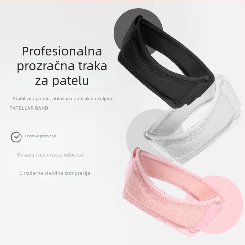 Koljeni štitnik s zaštitom patelle, amortizirajući, za sportove: trčanje, planinarenje, košarku, preskakanje užeta, fitness