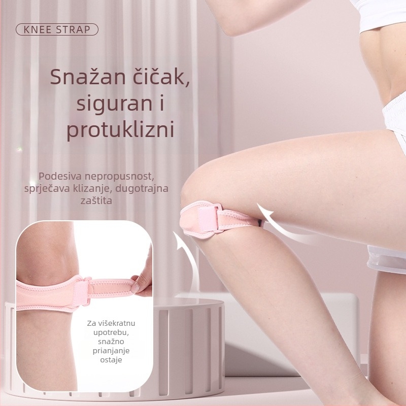 Koljeni štitnik s zaštitom patelle, amortizirajući, za sportove: trčanje, planinarenje, košarku, preskakanje užeta, fitness