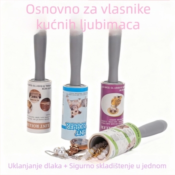 Welbom Rolnić za uklanjanje dlaka kućnih ljubimaca, plastična konstrukcija, okrugla četka, za odjeću