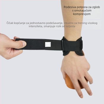 Profesionalni zaštitnik zgloba za fitness — podrška pri zgibovima, mrtvom dizanju i treninzima, protuklizni, otporan na habanje