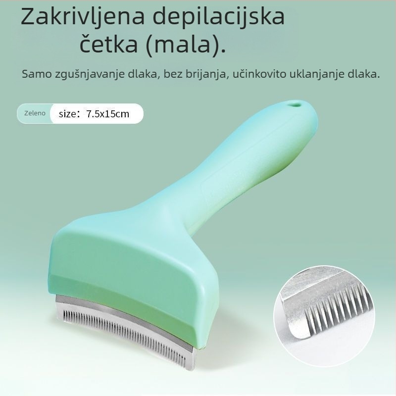 Češalj za mačke i pse, zakrivljen dizajn, otvaranje čvorova, za kratkodlake mačke i dlake kućnih ljubimaca, četka za uklanjanje dlaka (Marka: Drugo; Uvoz: Ne; Materijal: Drugi; Poklon: Ne)