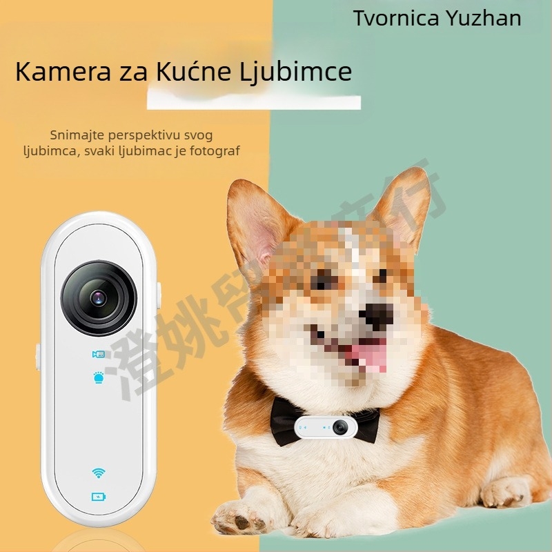 Palčana kamera za kućne ljubimce, model P3, 2 MP senzor, ABS kućište, 3-satna baterija, vanjska prenosiva s vodootpornim silikonskim kućištem