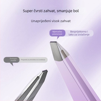 Medicinske pinzete za akne – uklanjanje prištića i crnih točaka, nehrđajući čelik, Charming brand, kod proizvoda Meihai hb-gradient purple 4-piece set, uvijač trepavica, rok trajanja 3 godine