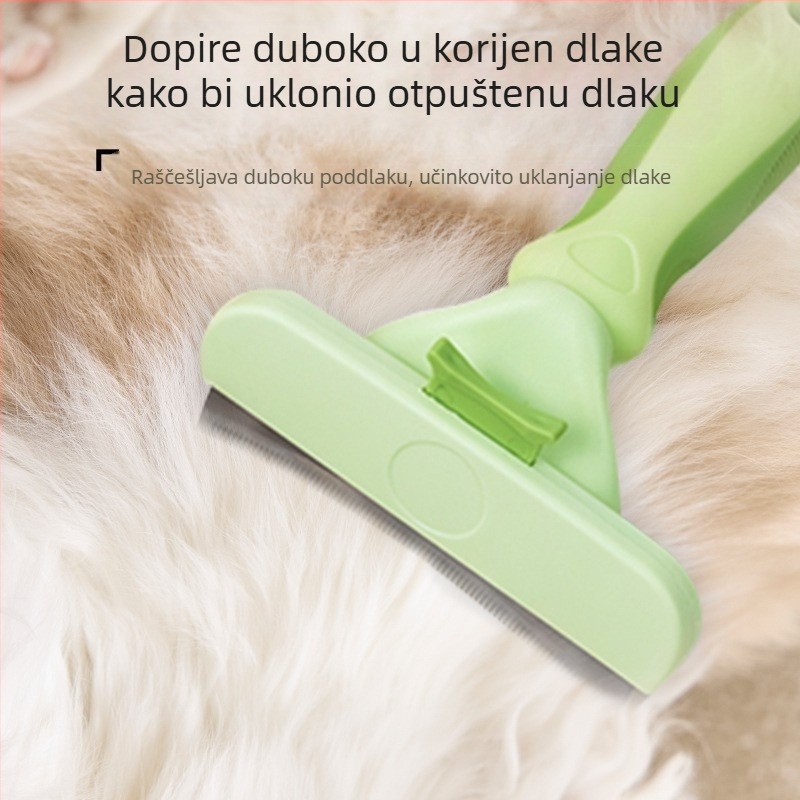 Četka za uklanjanje dlaka za mačke i pse, razmrsavanje i prorjeđivanje dlake, alat za čišćenje dlake