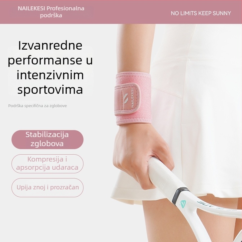 Sportska potpora zapešća – poliesterna traka za zglob za tenis, badminton i košarku – unisex, odrasli