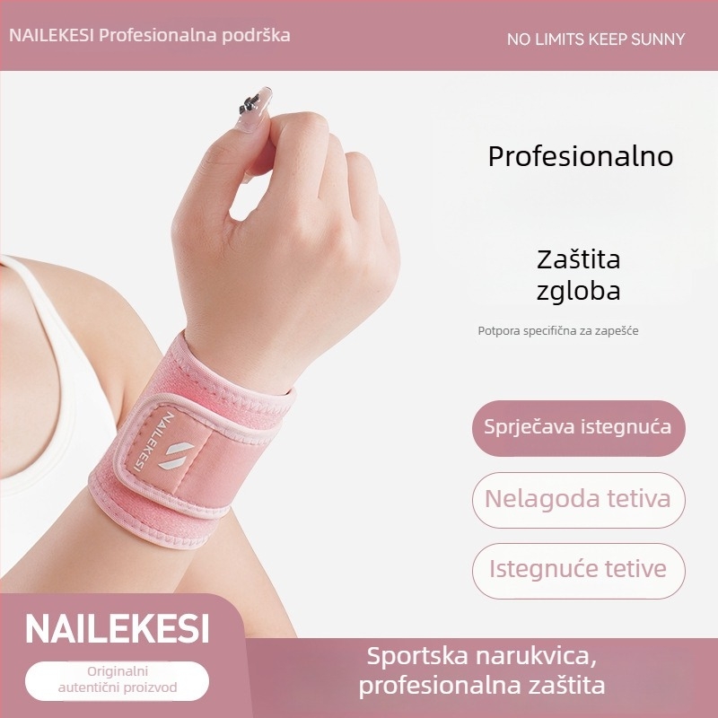 Sportska potpora zapešća – poliesterna traka za zglob za tenis, badminton i košarku – unisex, odrasli