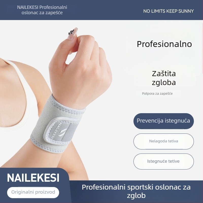 Sportska potpora zapešća – poliesterna traka za zglob za tenis, badminton i košarku – unisex, odrasli