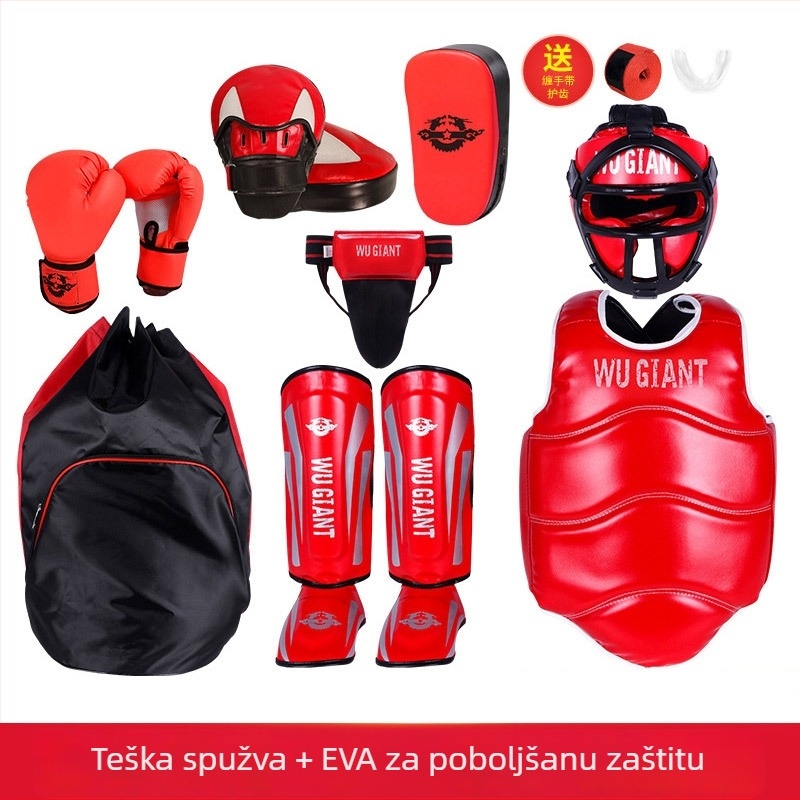 Sanda zaštitni set - 4-6 komada, kompletan set za trening borilačkih sportova