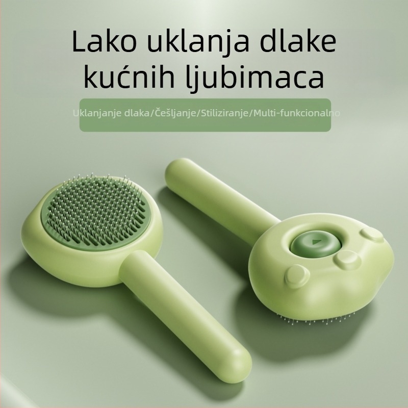 Četka za uklanjanje dlaka mačaka i psa — ABS četka Spanish Creek, uklanja otpuštene dlake, pogodna za dugokose mačke