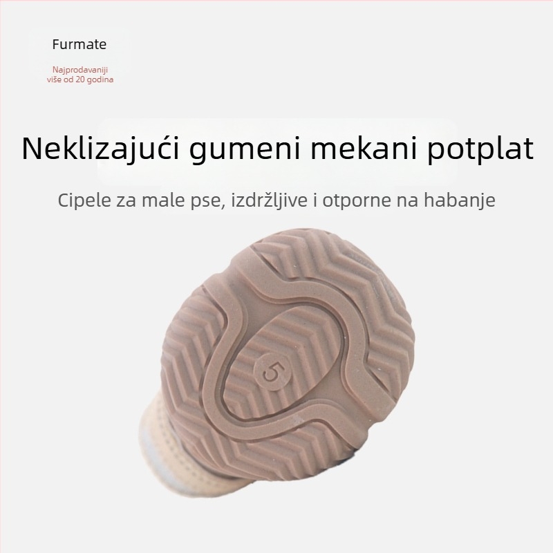 Prozračne mrežaste tenisice za male pse, za vanjsku upotrebu, s protukliznom gumom na potplatu
