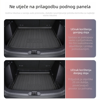 BYD Yuan Plus mat za prtljak s potpunim pokrivanjem, Strange Fox auto dijelovi, materijal TPE+XPE protuklizan