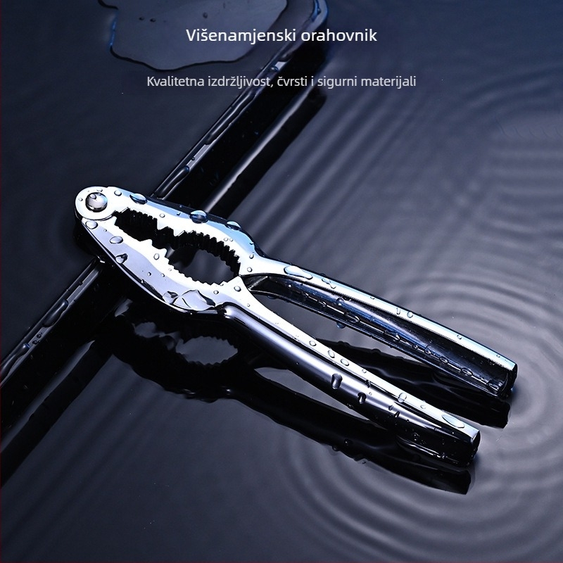 Anrun Višenamjenski ljuštitelj orašastih plodova od cinkove legure – otvarač ljuske za orahe, pinjole i pekane