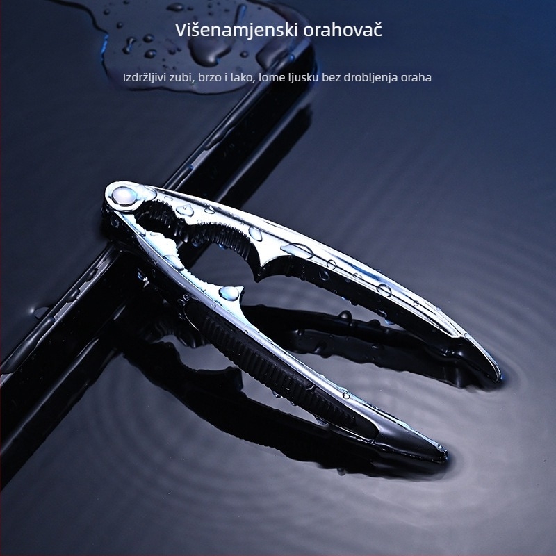 Anrun Višenamjenski ljuštitelj orašastih plodova od cinkove legure – otvarač ljuske za orahe, pinjole i pekane