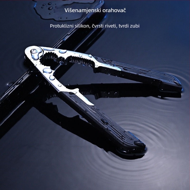 Anrun Višenamjenski ljuštitelj orašastih plodova od cinkove legure – otvarač ljuske za orahe, pinjole i pekane