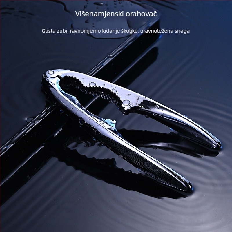 Anrun Višenamjenski ljuštitelj orašastih plodova od cinkove legure – otvarač ljuske za orahe, pinjole i pekane