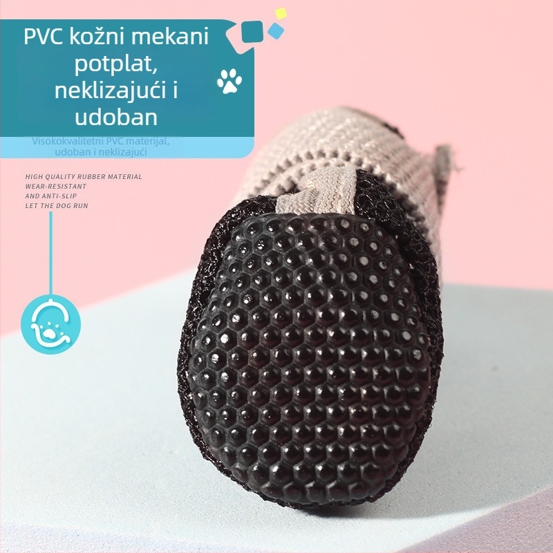 Prozračne mrežaste unutarnje cipele za male pse, s mekanom potplatom, univerzalno pristajanje