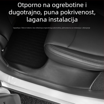 Prag traka za Tesla YL, PP materijal, ljepilo za ugradnju, bočna strana vozila